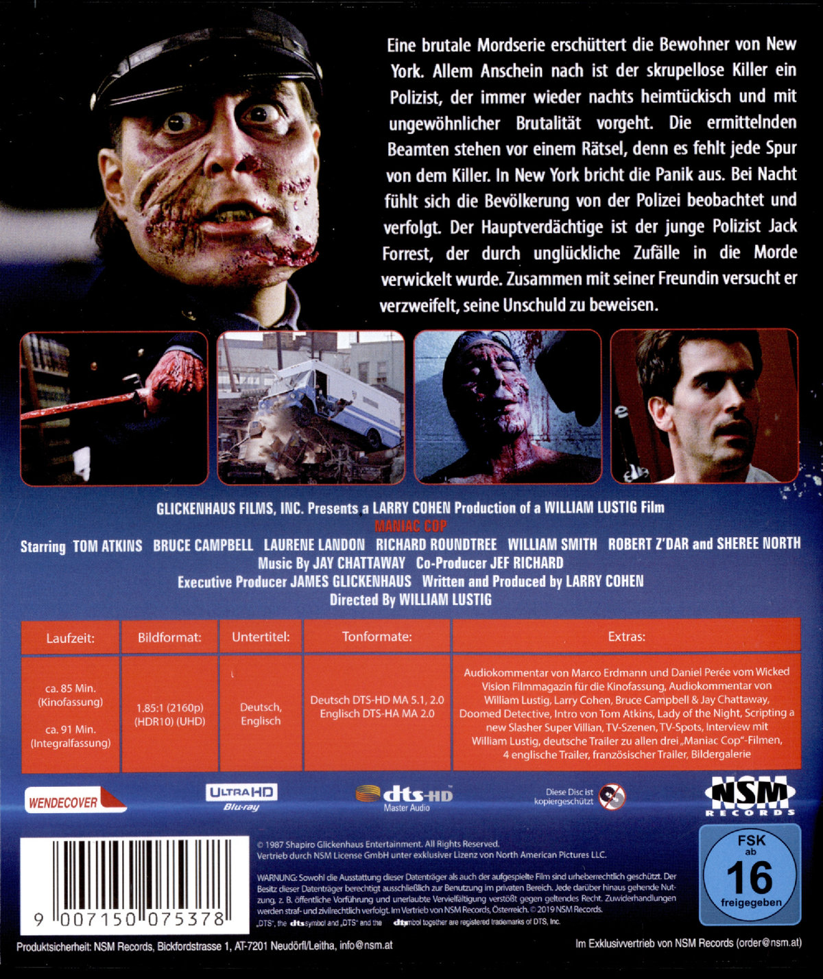 Maniac Cop (uncut)  (4K Ultra HD)