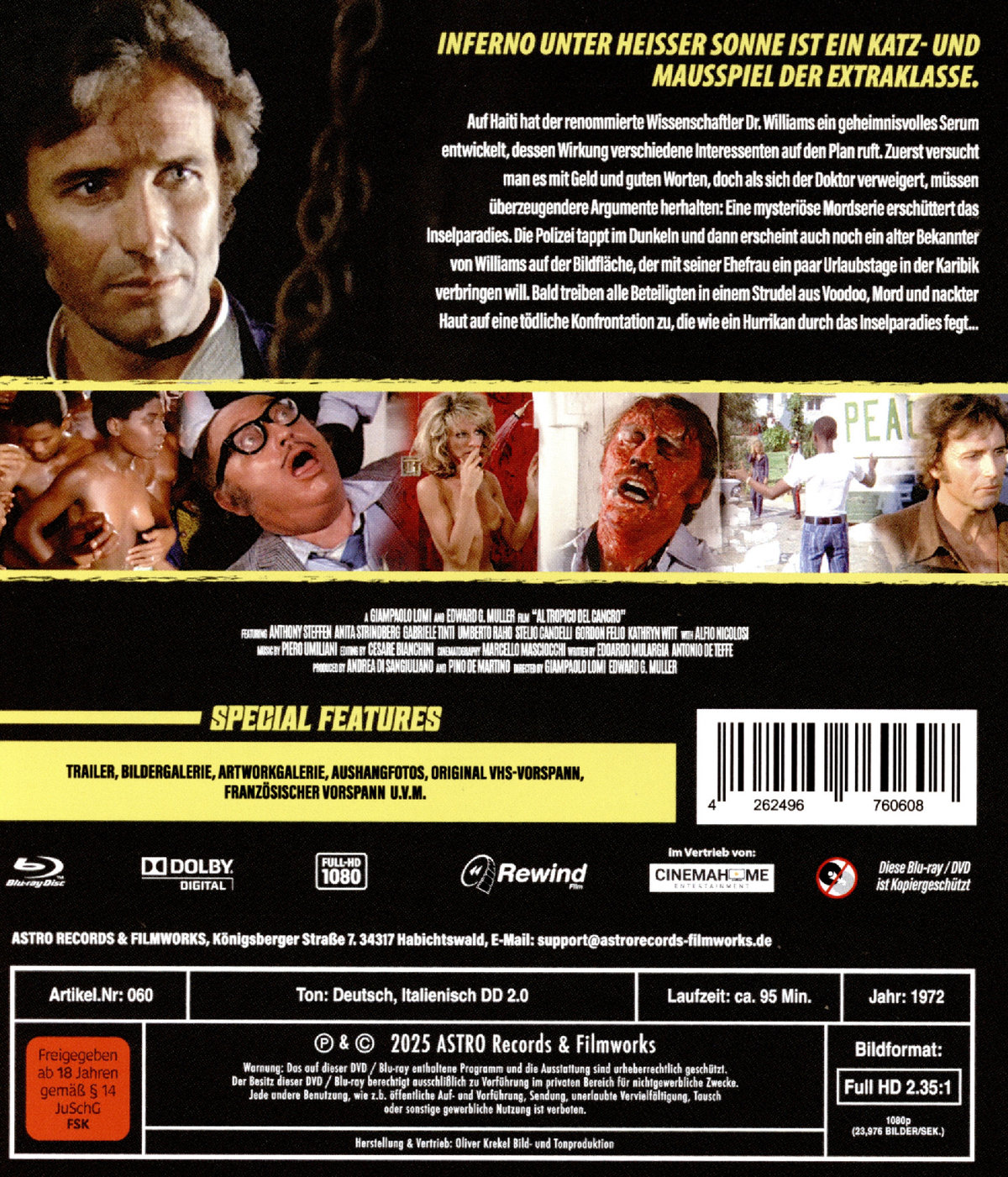 Al Tropico del Cancro - Inferno unter heißer Sonne  (Blu-ray Disc) 