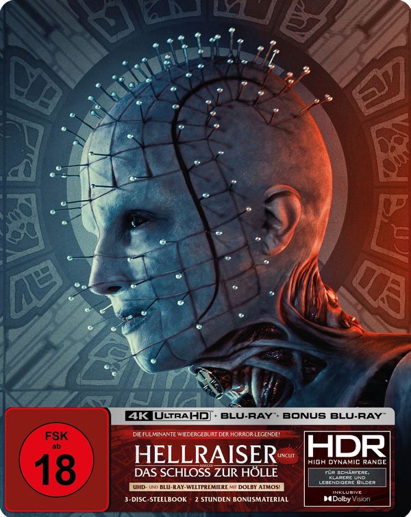 Hellraiser - Das Schloss zur Hölle - Uncut Steelbook Edition  (4K Ultra HD+blu-ray)