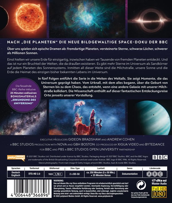 Das Universum - Faszination Weltall  [2 BRs]  (Blu-ray Disc)