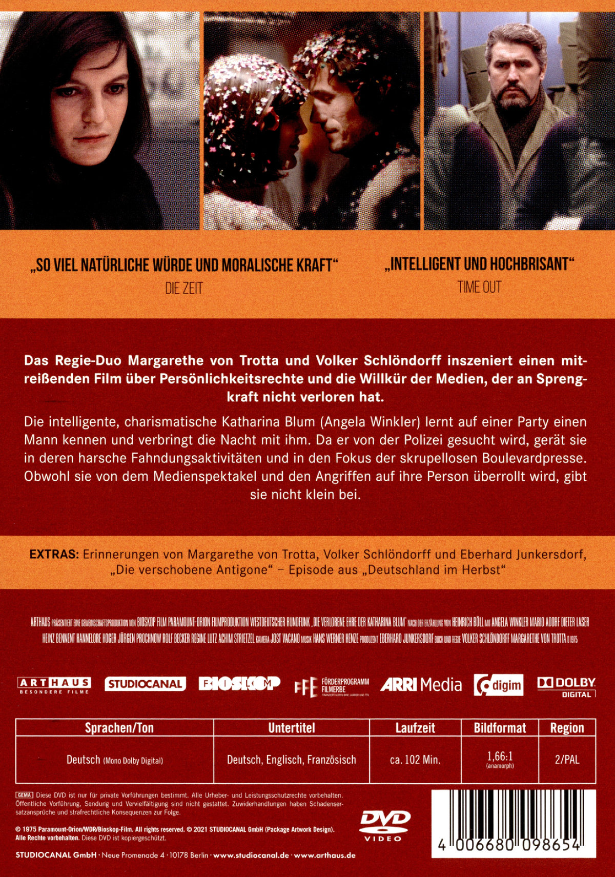 Die verlorene Ehre der Katharina Blum / Digital Remastered  (DVD)