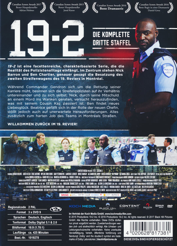 19-2 - Staffel 3  [3 DVDs]  (DVD)