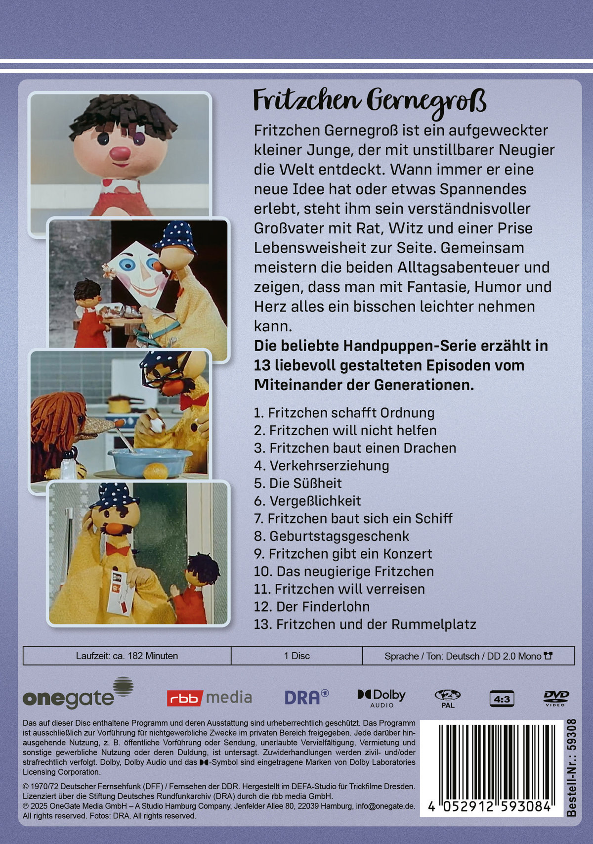 Fritzchen Gernegroß - Folgen 1-13  (DVD)