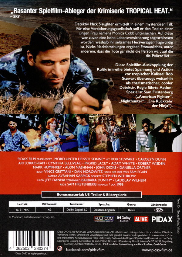 Tropical Heat - Der Film: Mord unter heißer Sonne / Spielfilm-Ableger der Kultkrimireihe (Pidax Film-Klassiker)  (DVD) Tropical Heat - Der Film: Mord unter heißer Sonne / Spielfilm-Ableger der Kultkrimireihe (Pidax Film-Klassiker)  (DVD)