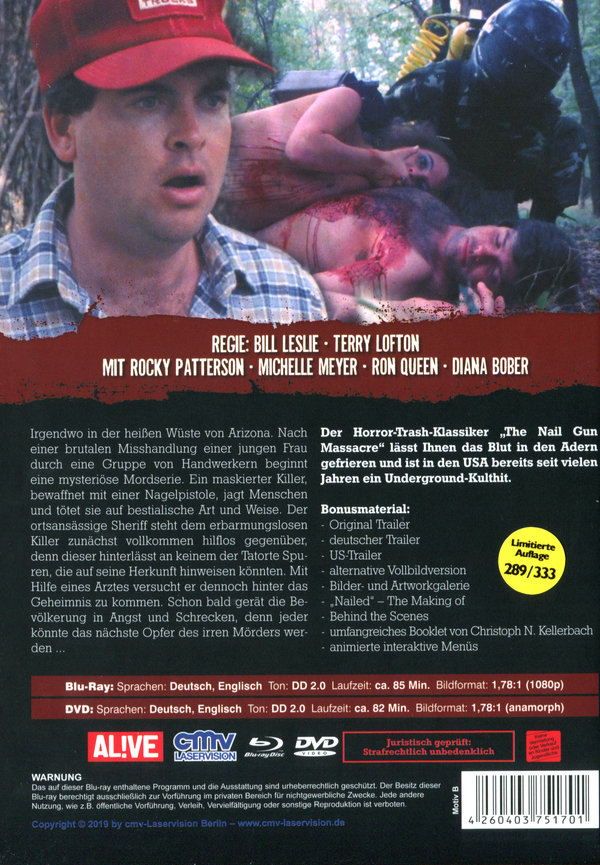 Nail Gun Massacre, The - Uncut Mediabook Edition (DVD+blu-ray) (B)