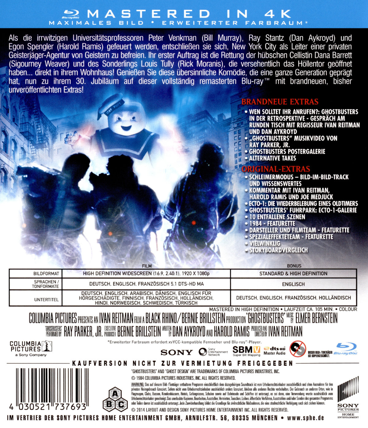 Ghostbusters - Deluxe Edition (blu-ray)