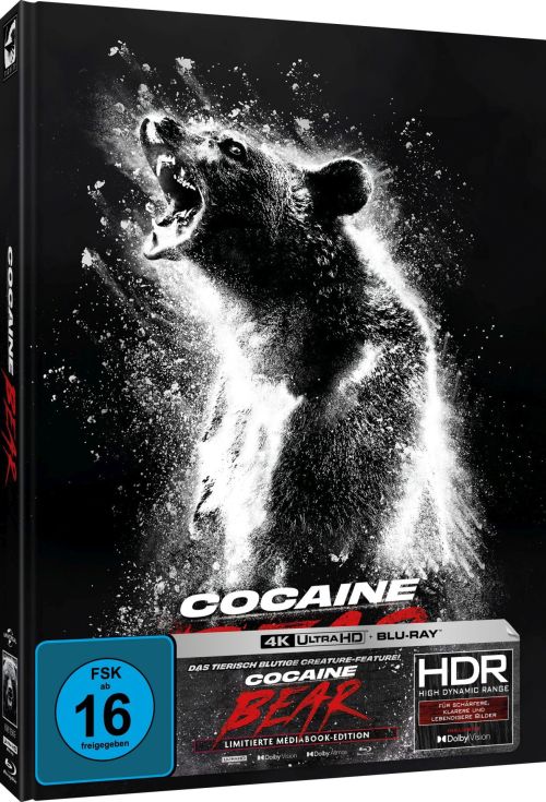 Cocaine Bear - Uncut Mediabook Edition  (4K Ultra HD+blu-ray) (A)