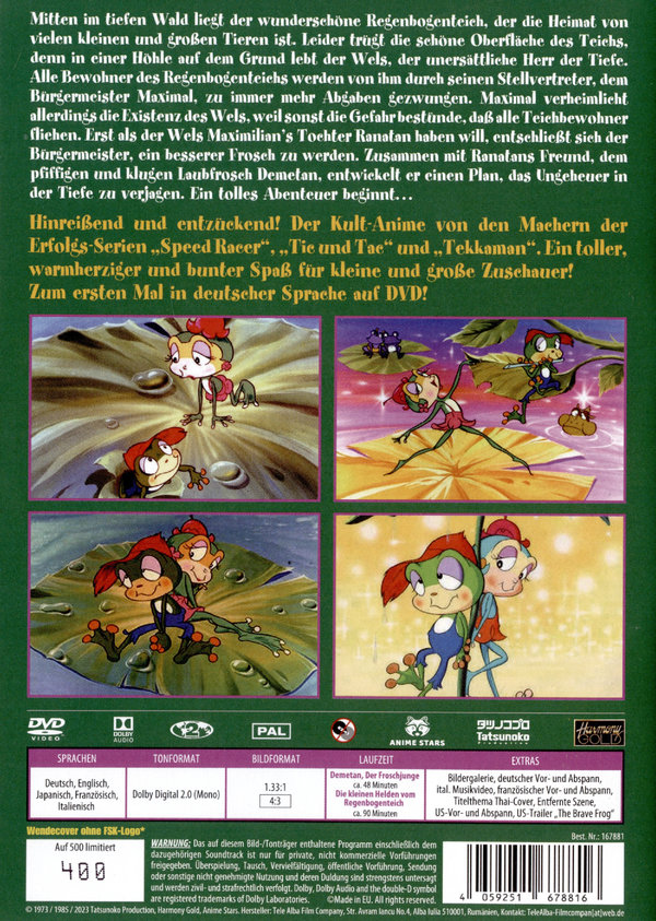 DEMETAN, DER FROSCHJUNGE - Der kleine Held vom Regenbgenteich  (DVD)