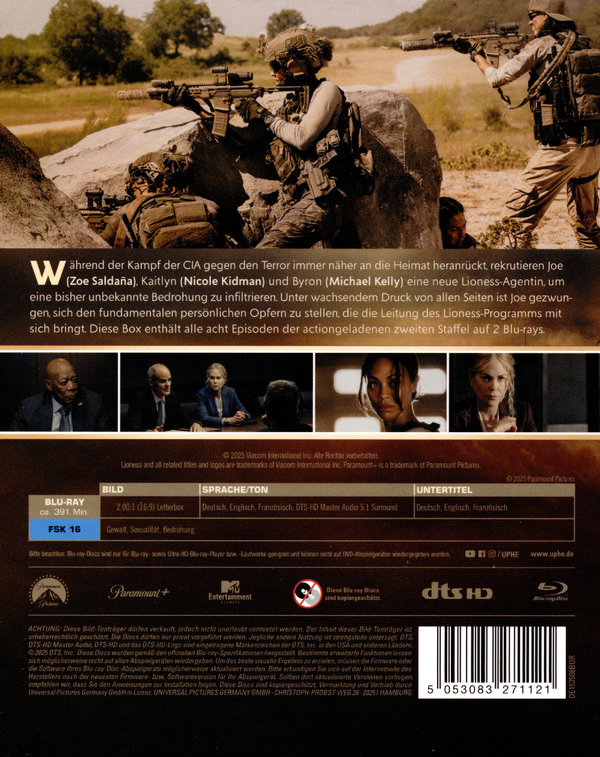 Special Ops: Lioness - Staffel 2  [2 BRs]  (Blu-ray Disc)