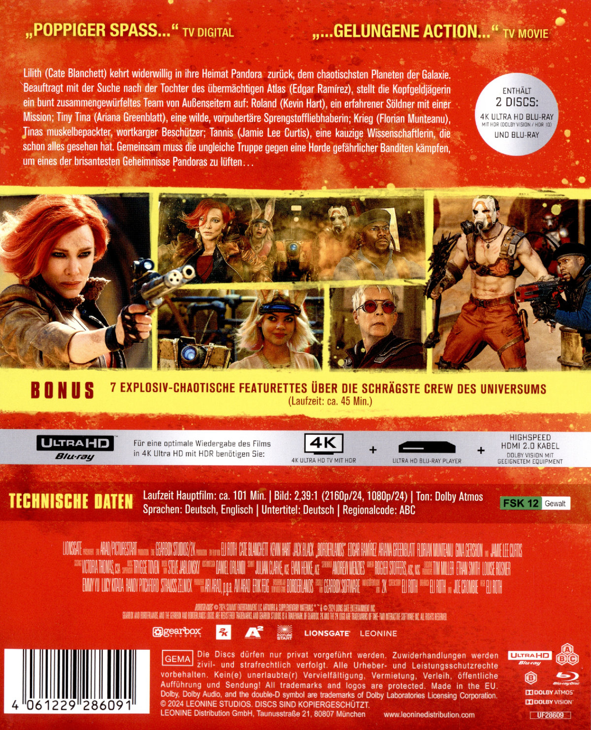 Borderlands - Steelbook  (4K Ultra HD + Blu-ray)