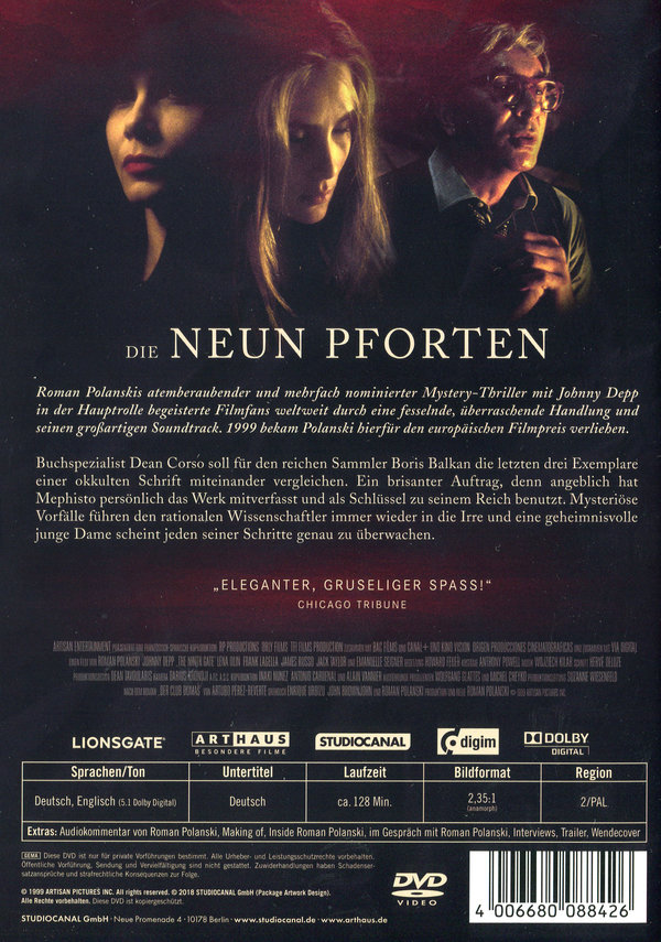 Neun Pforten, Die - Digital Remastered