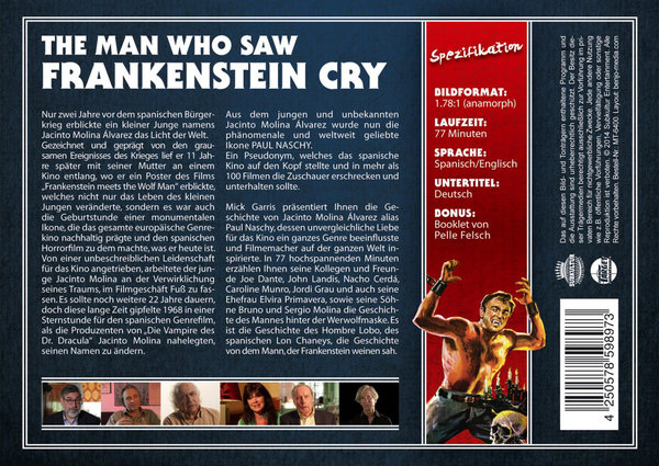 Man Who Saw Frankenstein Cry, The - Paul Naschy - Legacy of a Wolfman