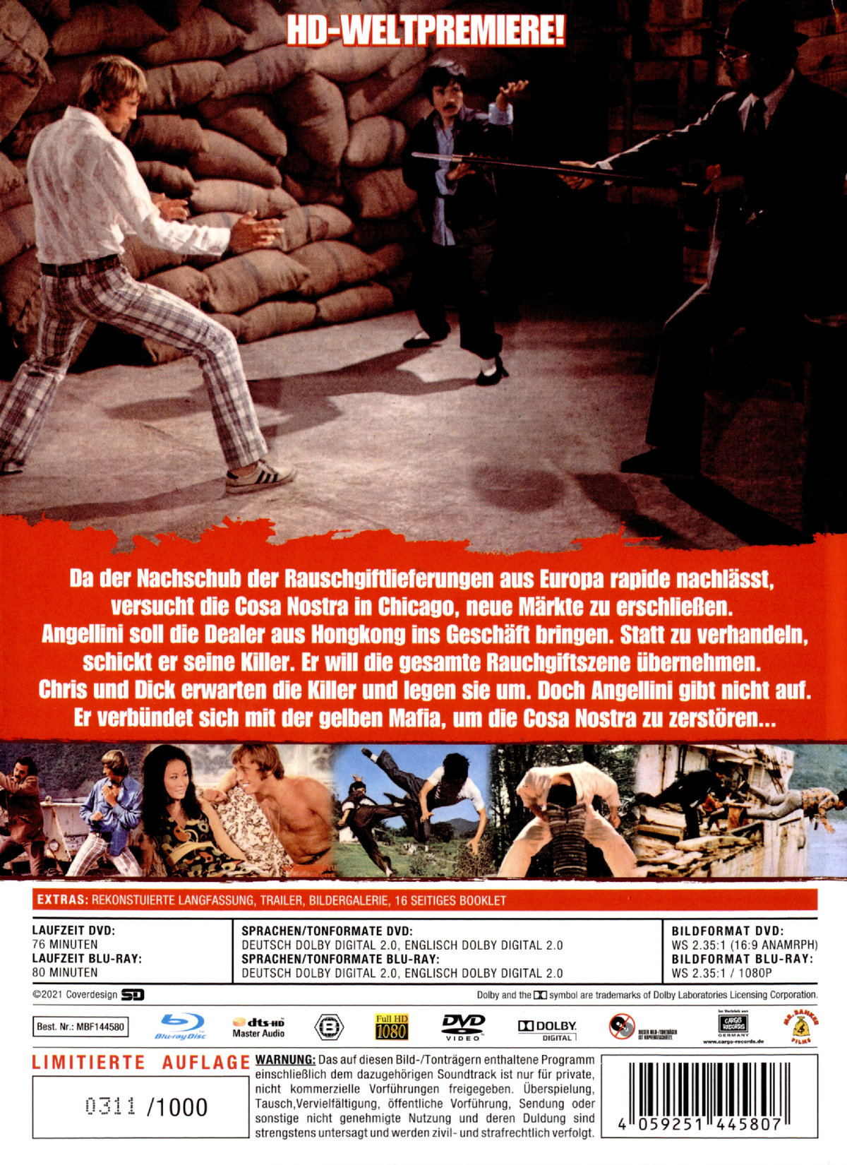 Kung Fu - Im Trommelfeuer seiner Fäuste - Uncut Mediabook Edition (DVD+blu-ray)