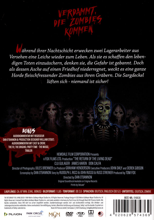 Verdammt, die Zombies kommen - Return of the living Dead  (DVD)