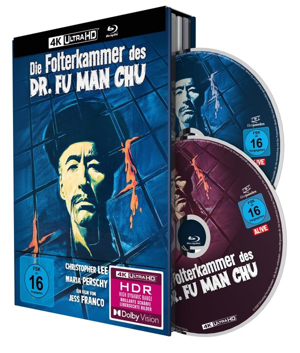 Die Folterkammer des Dr. Fu Man Chu - Uncut Mediabook Edition  (4K Ultra HD+blu-ray)