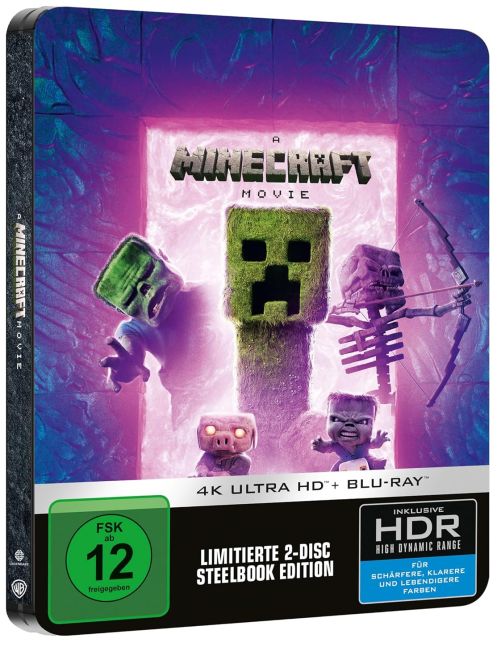 Ein Minecraft Film - Limited Steelbook Edition  (4K Ultra HD) (+ Blu-ray) 