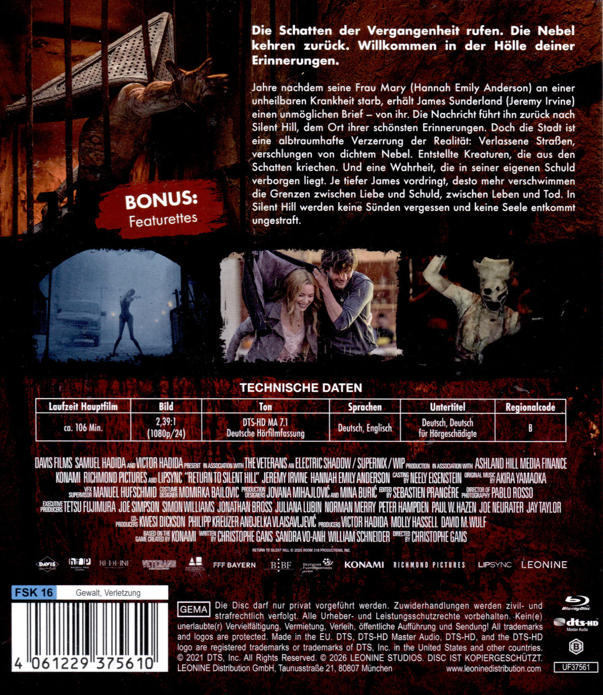 Return to Silent Hill  (Blu-ray Disc)