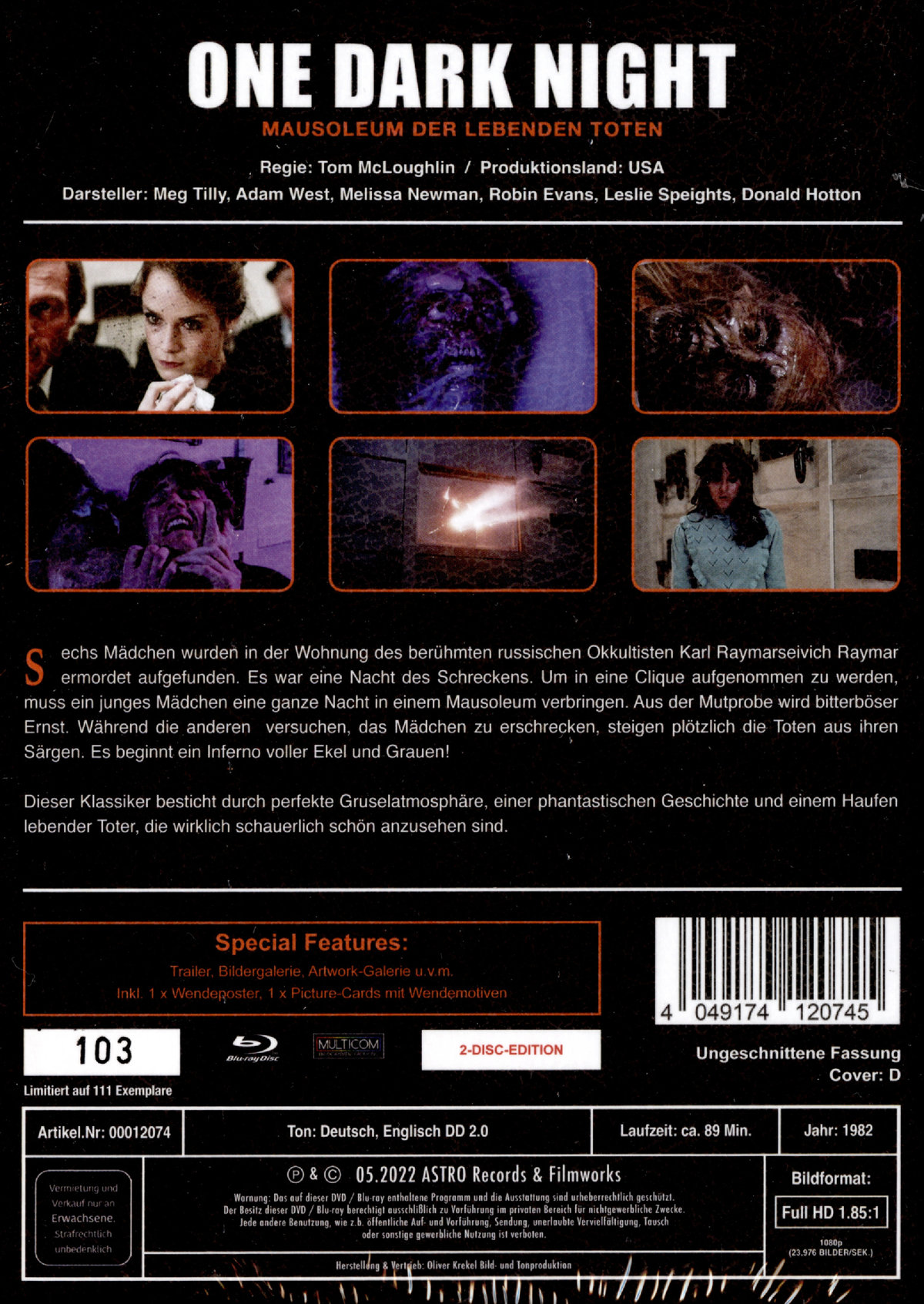 One Dark Night - Uncut Mediabook Edition  (DVD+blu-ray) (D)