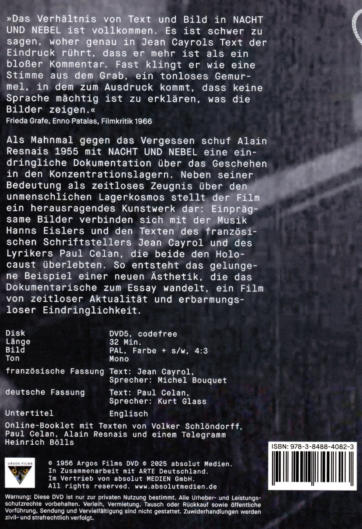 Nacht und Nebel (Neuauflage)  (DVD)
