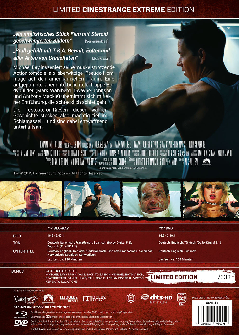 Pain & Gain - Uncut Mediabook Edition (DVD+blu-ray) (A)