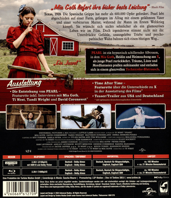 Pearl - Uncut Edition (4K Ultra HD) (+blu-ray) Pearl - Uncut Edition (4K Ultra HD) (+blu-ray)