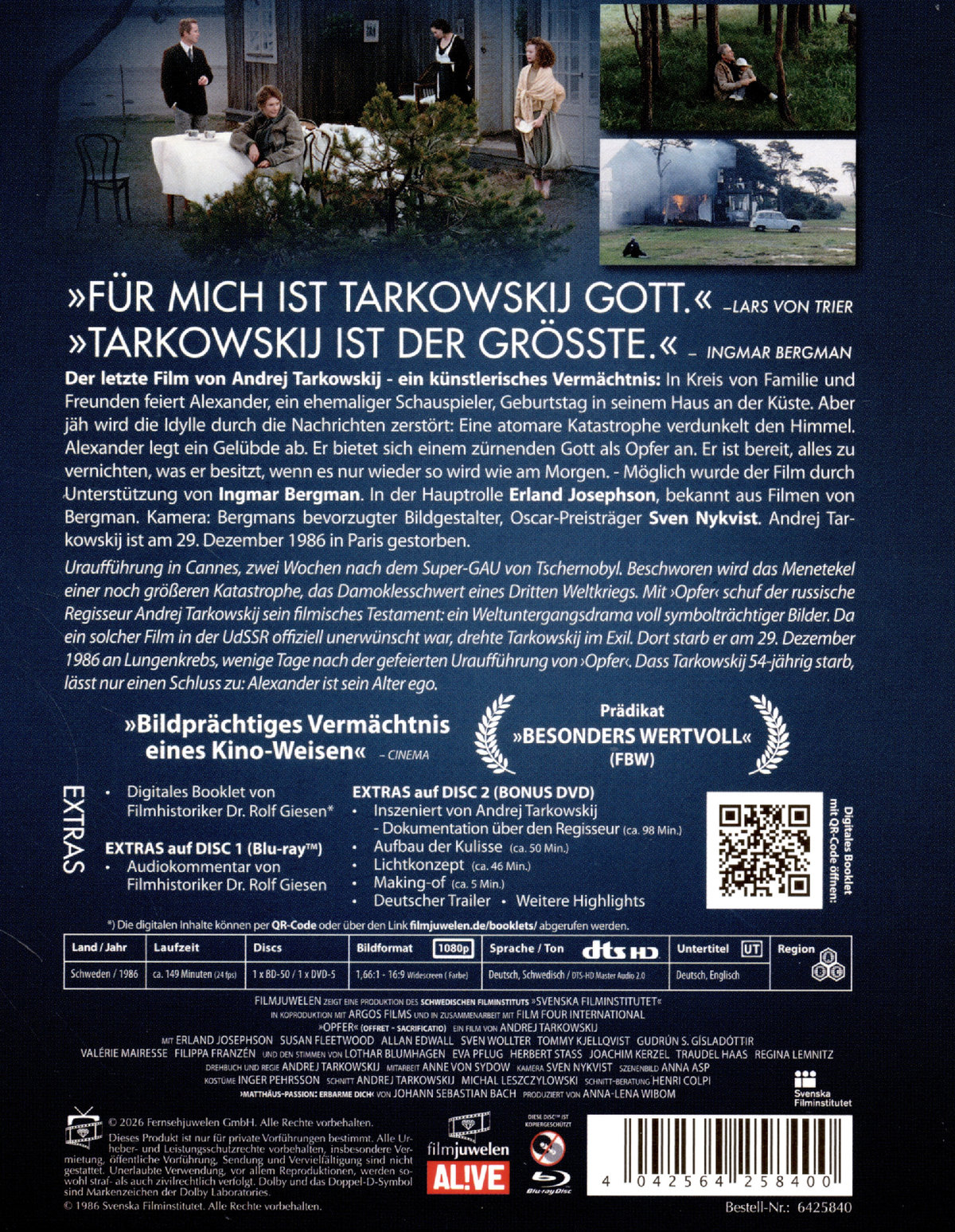 Opfer (inkl. Bonus-DVD) (Filmjuwelen)  (Blu-ray Disc)