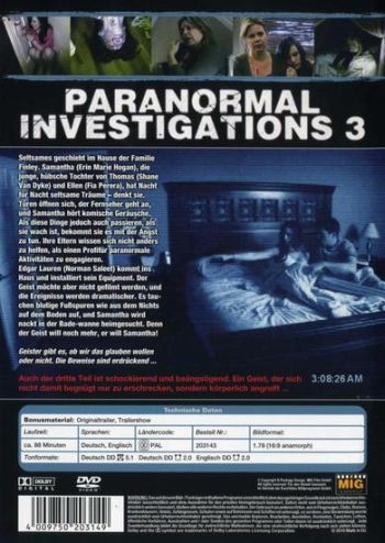 Paranormal Investigations 3 - Tödliche Geister