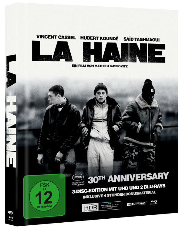 La Haine - Hass - Uncut Mediabook Edition  (4K Ultra HD+2 Blu-ray) La Haine - Hass - Uncut Mediabook Edition  (4K Ultra HD+2 Blu-ray)