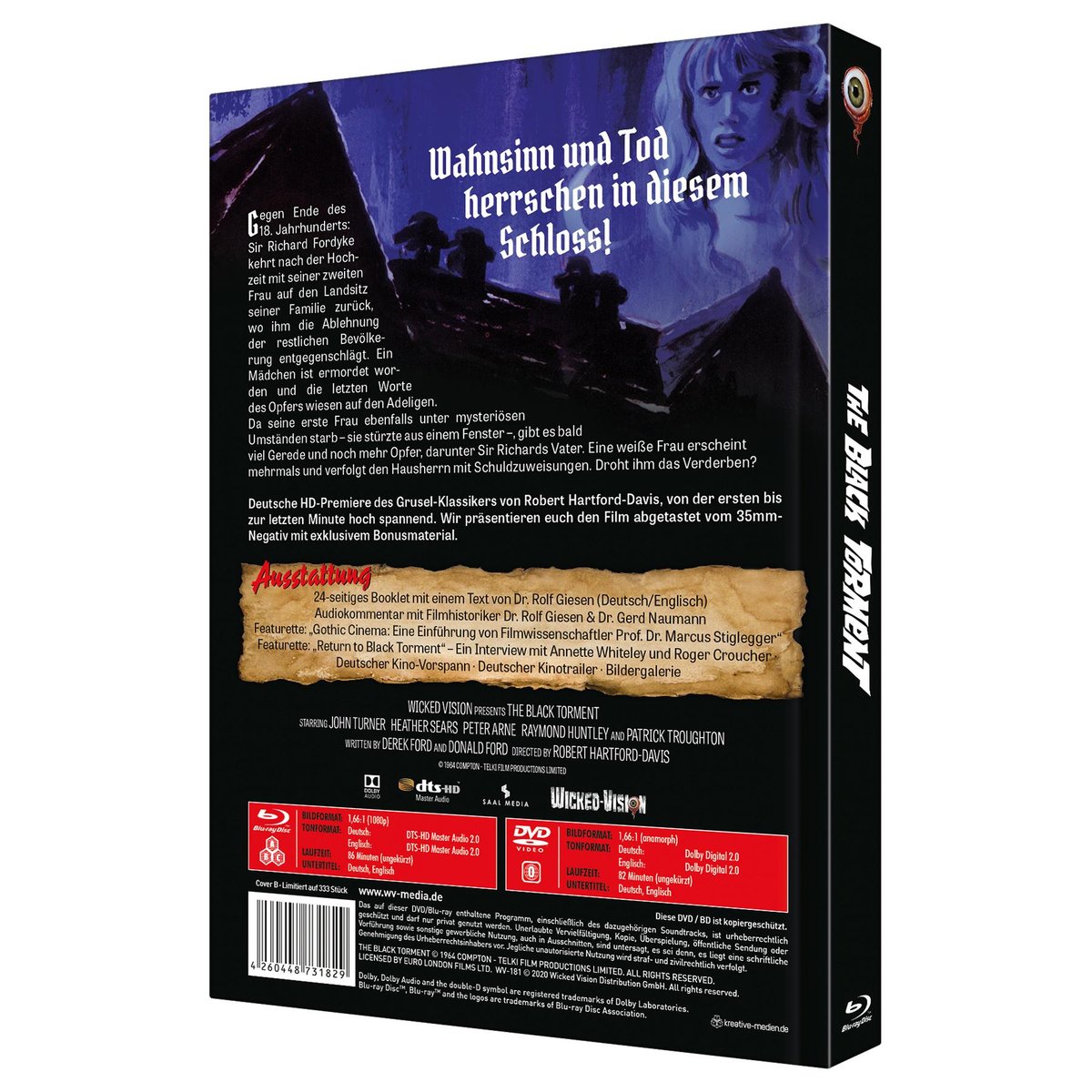 Grauen auf Black Torment, Das - Uncut Mediabook Edition (DVD+blu-ray) (B)