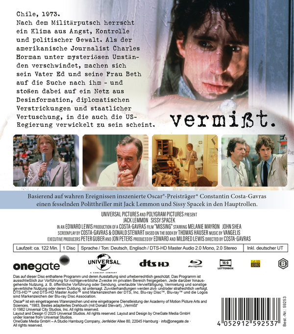 Vermisst  (Blu-ray Disc)