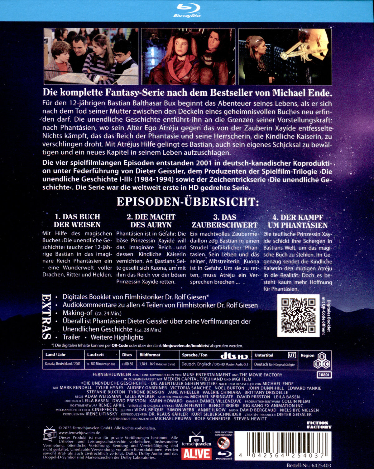 Die unendliche Geschichte - Die Abenteuer gehen weiter (Miniserie)  [2 BRs]  (Blu-ray Disc)