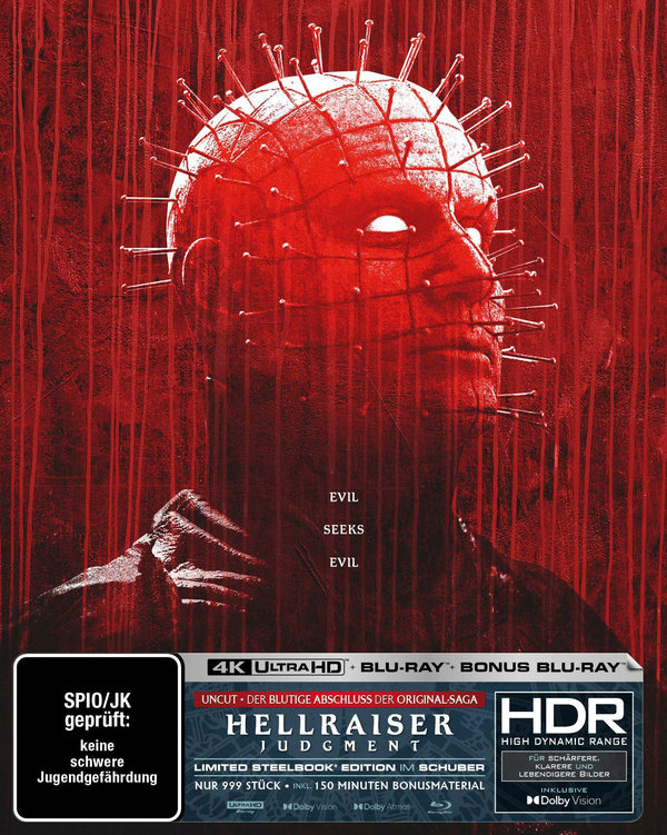 Hellraiser: Judgment - Uncut Steelbook Edition  (4K Ultra HD+blu-ray) (A)