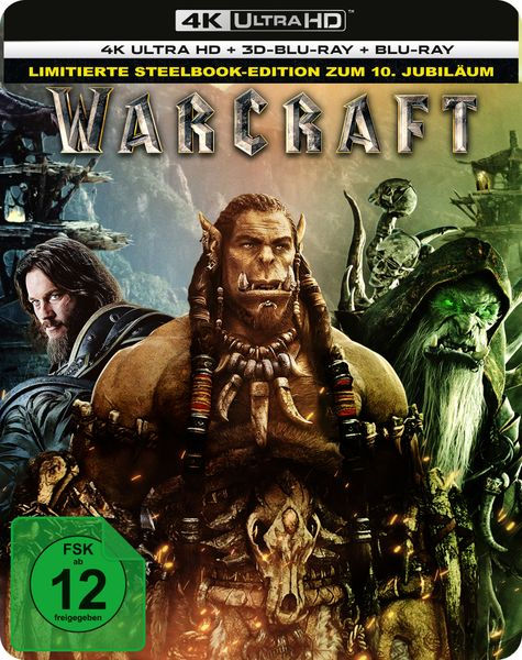 Warcraft: The Beginning - Limited Steelbook Edition  (4K Ultra HD+blu-ray)
