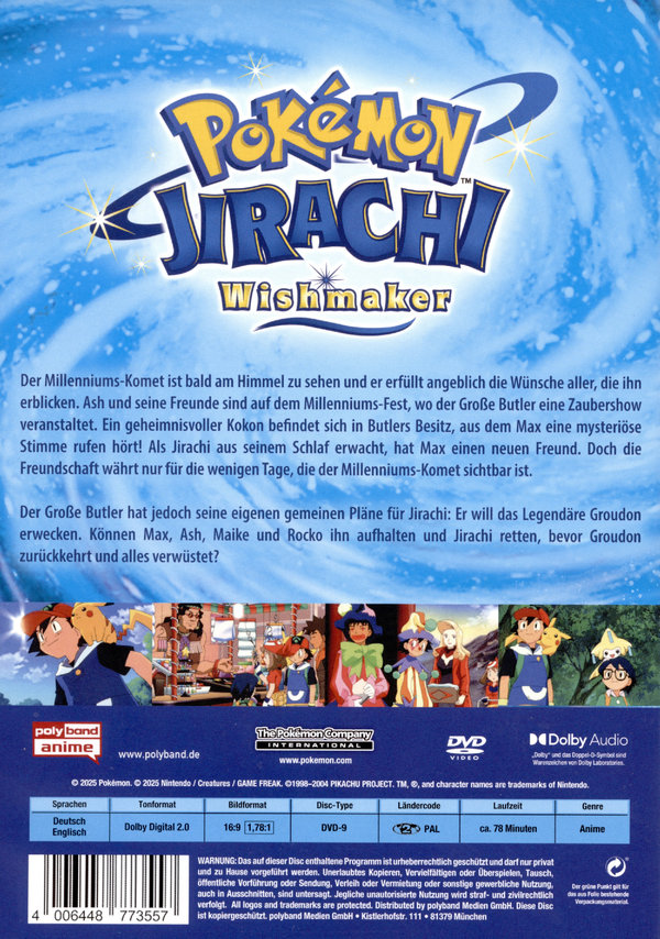 Pokémon 6 - Der Film: Jirachi Wishmaker  (DVD)