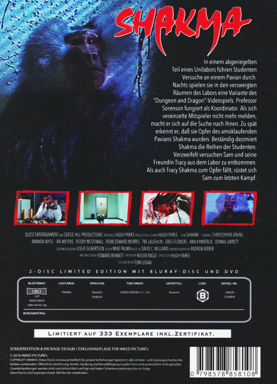 Shakma - Limited Mediabook Edition (DVD+blu-ray) (B)