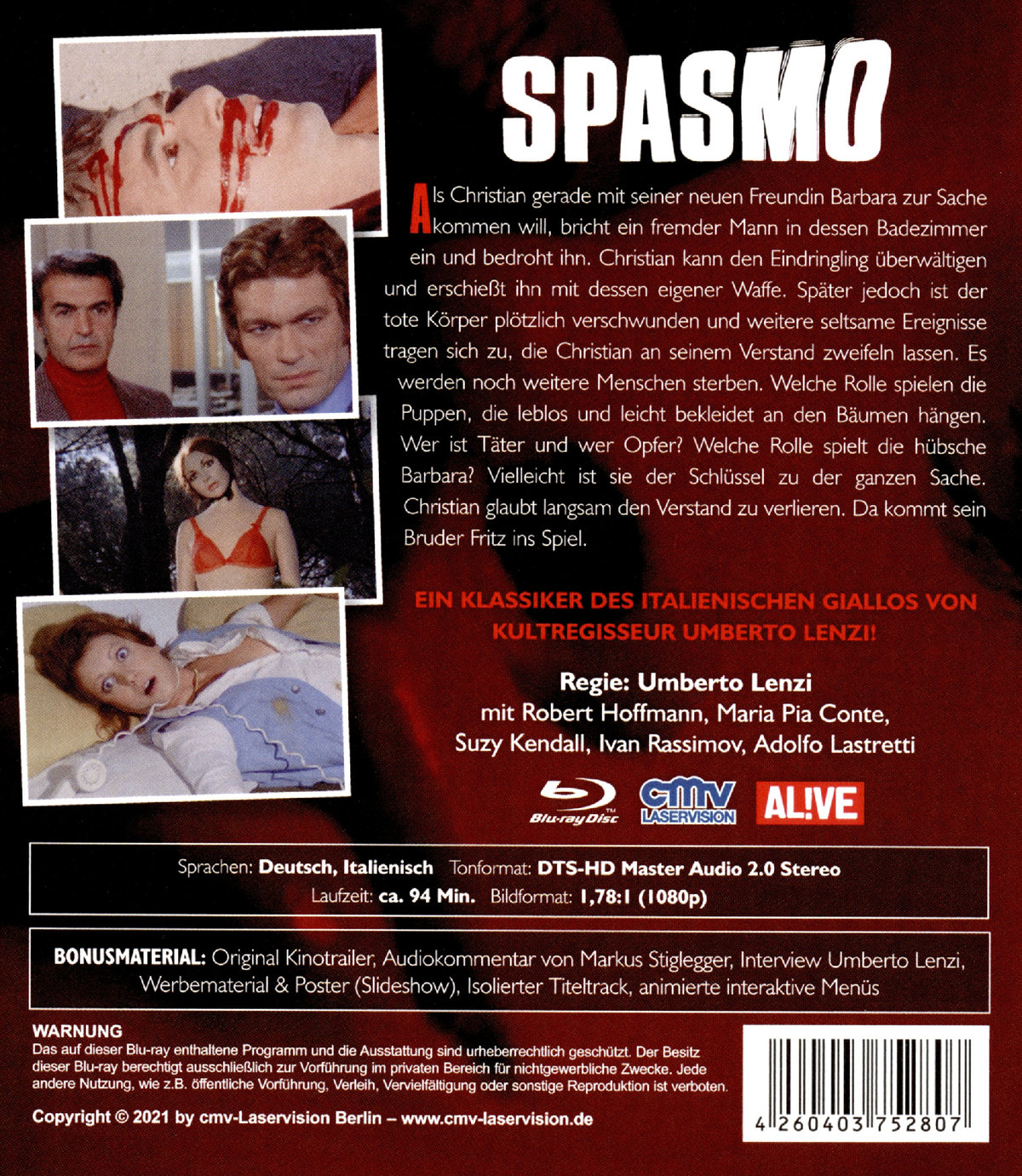 Spasmo - Uncut Edition (blu-ray)