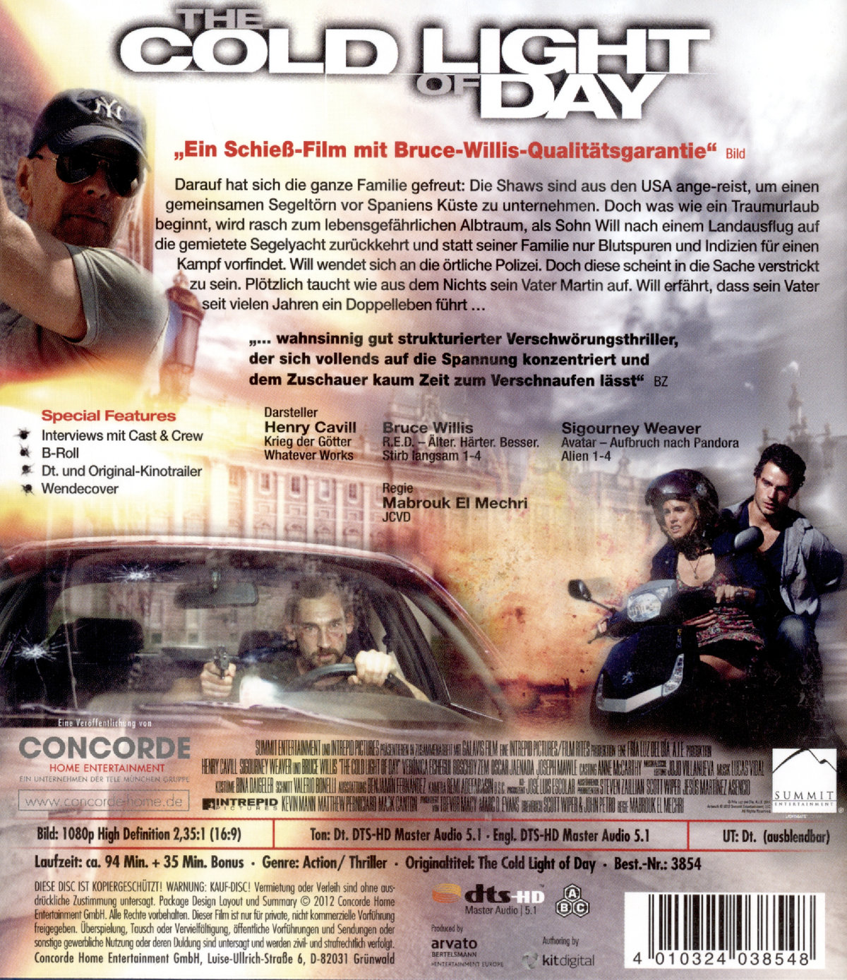The Cold Light of Day  (Blu-ray Disc)