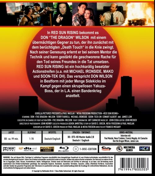 Red Sun Rising - Uncut Edition (blu-ray)