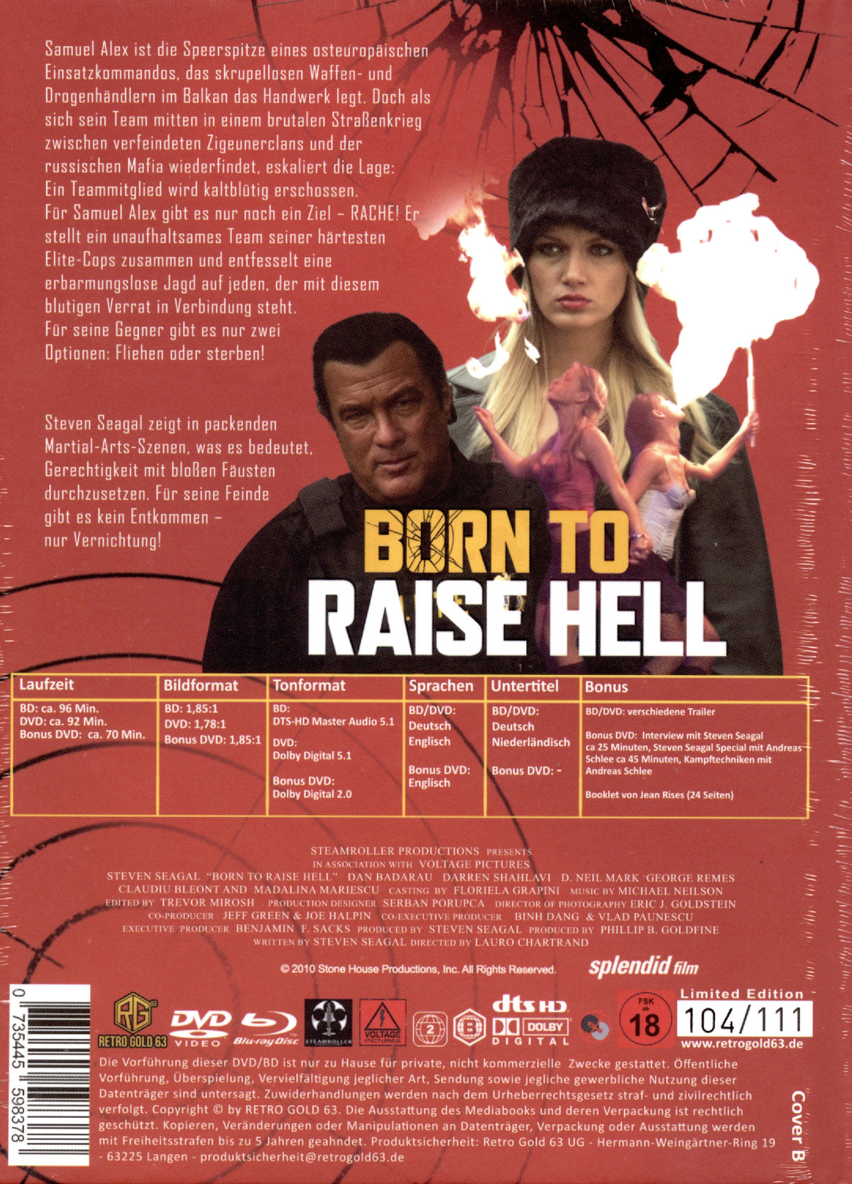 Born to Raise Hell - Uncut Mediabook Edition  (DVD+blu-ray) (B)
