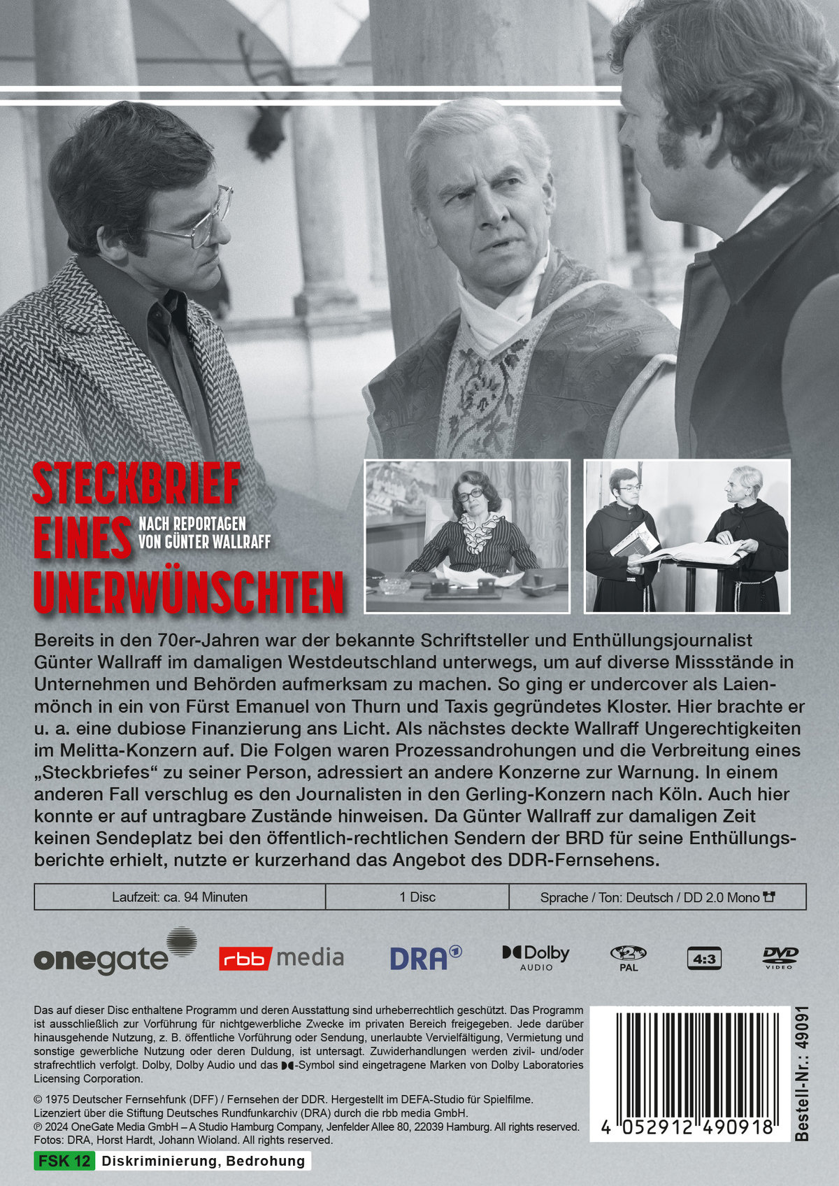 Steckbrief eines Unerwünschten - Nach Reportagen von Günter Wallraff (DDR TV-Archiv)  (DVD) Steckbrief eines Unerwünschten - Nach Reportagen von Günter Wallraff (DDR TV-Archiv)  (DVD)