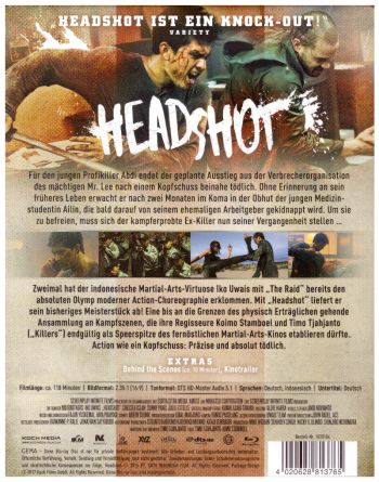 Headshot - Limited Uncut Steelbook (blu-ray)