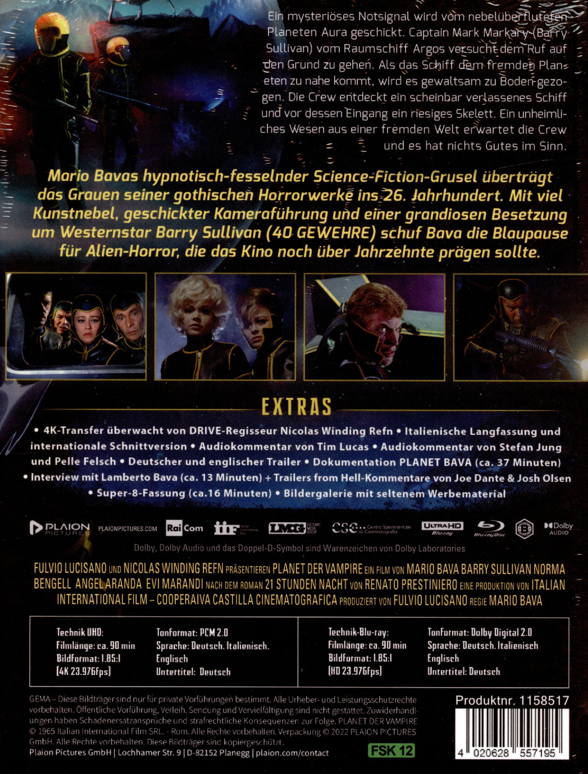 Planet der Vampire - Uncut Mediabook Edition  (4K Ultra HD+blu-ray)