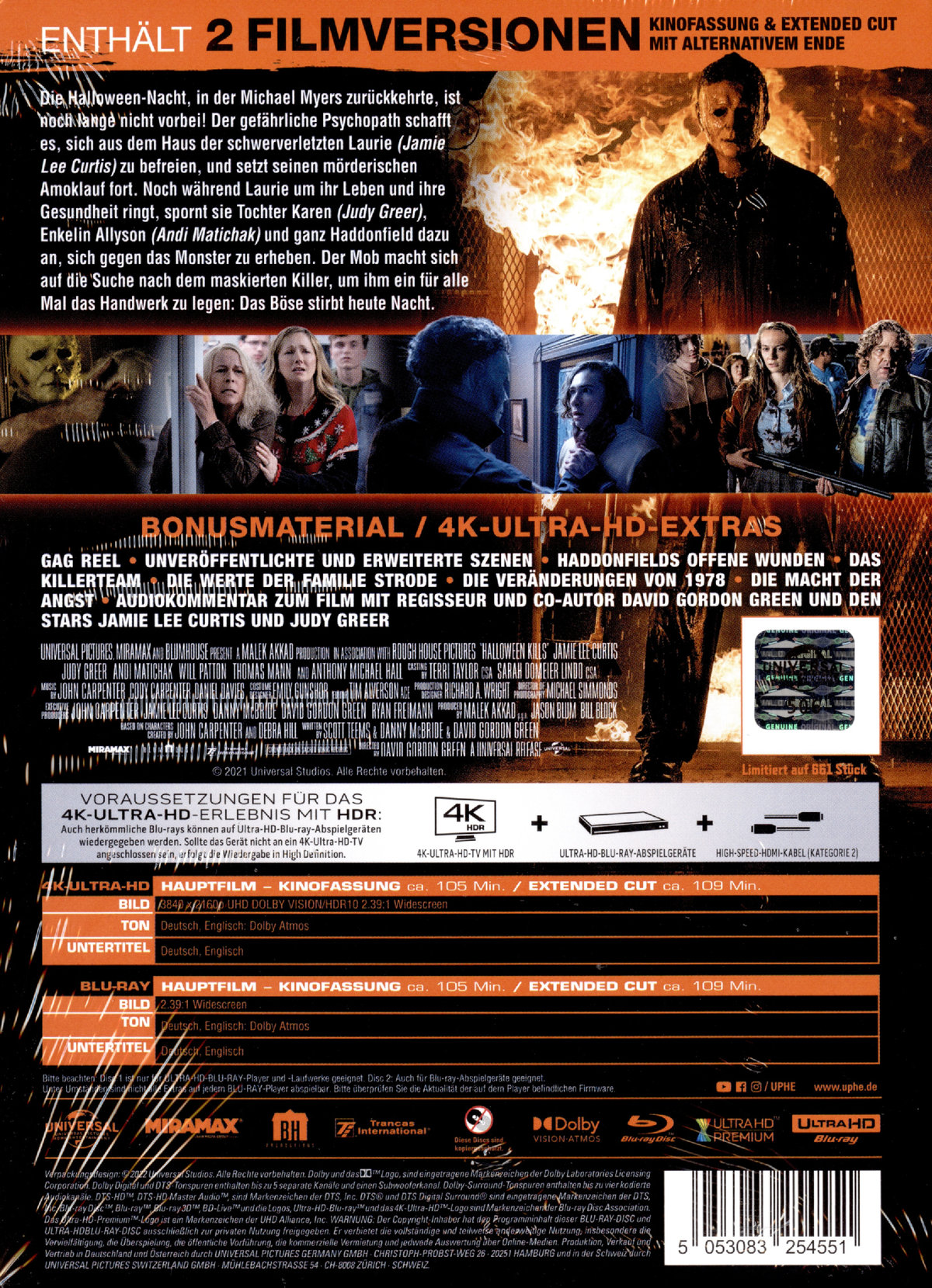 Halloween Kills - Uncut Mediabook Edition (4K Ultra HD+blu-ray) (A)