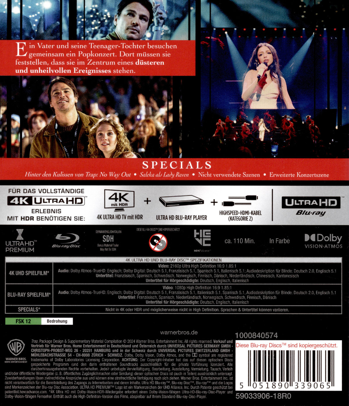 Trap: No Way Out  (4K Ultra HD) (+ Blu-ray)