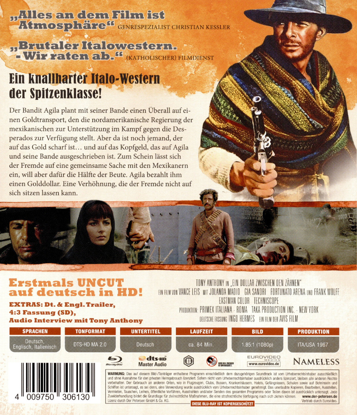 Ein Dollar zwischen den Zähnen - Uncut  (Blu-ray Disc)