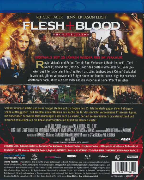 Flesh + Blood - Fleisch und Blut - Uncut Edition (blu-ray)