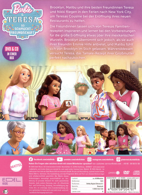 Barbie & Teresa - So schmeckt Freundschaft  (+ Hörspiel CD)  (DVD)