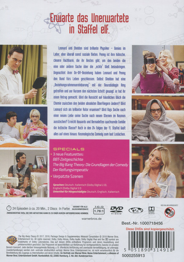 The Big Bang Theory - Staffel 11  [2 DVDs]  (DVD)