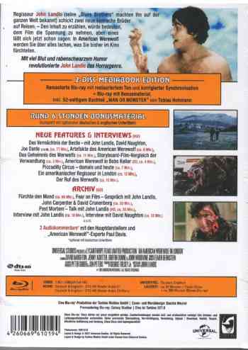 An American Werewolf in London - Uncut Mediabook Edition (blu-ray) (Cover Germany)