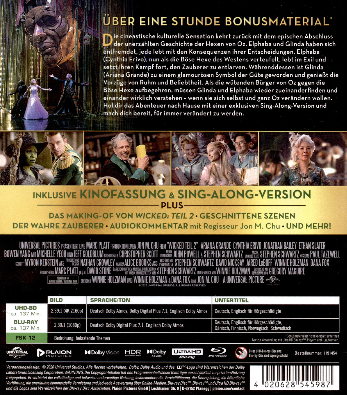 Wicked: Teil 2  (4K Ultra HD) (+ Blu-ray)